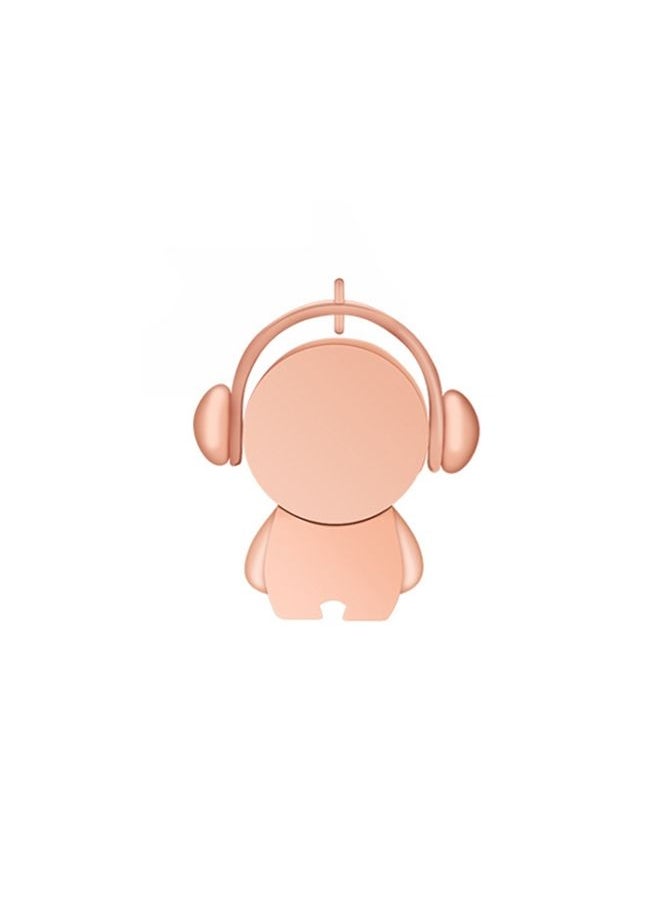 BURAQ Y01 Metal Musician Car Cartoon Style U Disk, Capacity: 16GB(Rose Gold)  - Image 1