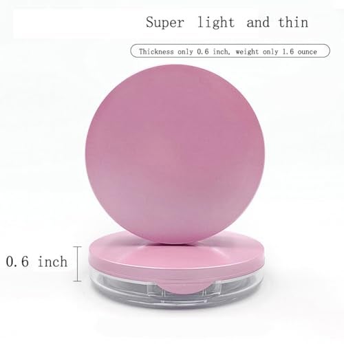 Sohynca Empty Plastic Loose Powder Compact Container with Velvet Powder puff Mirror and Elasticated Net Sifter,Empty Reusable Powder box, 5g Portable DIY Makeup Powder case - Image 5
