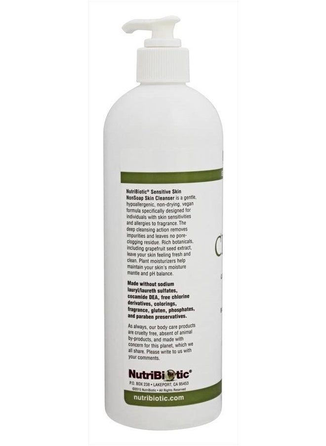 nutrabolics - NutriBiotic Nonsoap Skin Cleanser, Sensitive Skin, 16 Fluid Ounce - Image 1