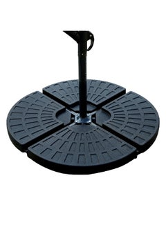 LIVING ACCENTS Premium Durable HDPE Strong Umbrella Base Black 48 x 48 x 9.4 cm GAF-B88016 