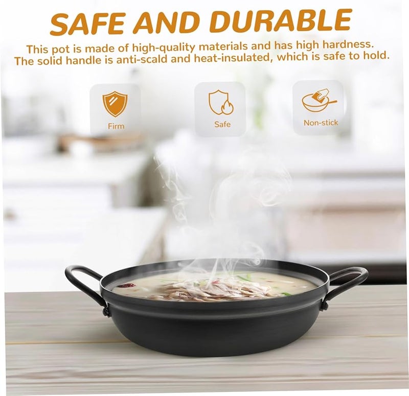 طنجرة المأكولات البحرية غير اللاصقة من سبائك الألومنيوم على الطريقة الكورية بسعة 3-4 أشخاص - Image 4