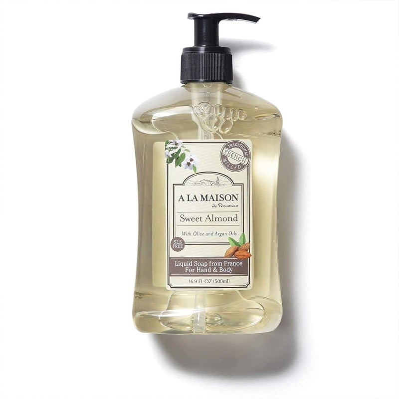 A LA MAISON French Liquid Hand Soap, Almond - Natural Hand Wash Made with Essential Oils - Biodegradable, Plant-Based, Vegan, Cruelty-Free, Alcohol & Paraben Free (16.9 oz, 6 Pack) - Image 4