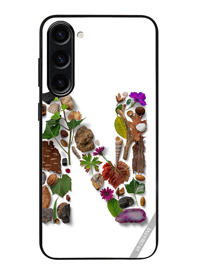 VR CREATIVE Protective Case Cover For Samsung Galaxy S23 Plus Alphabet N Design Multicolour - Image 1