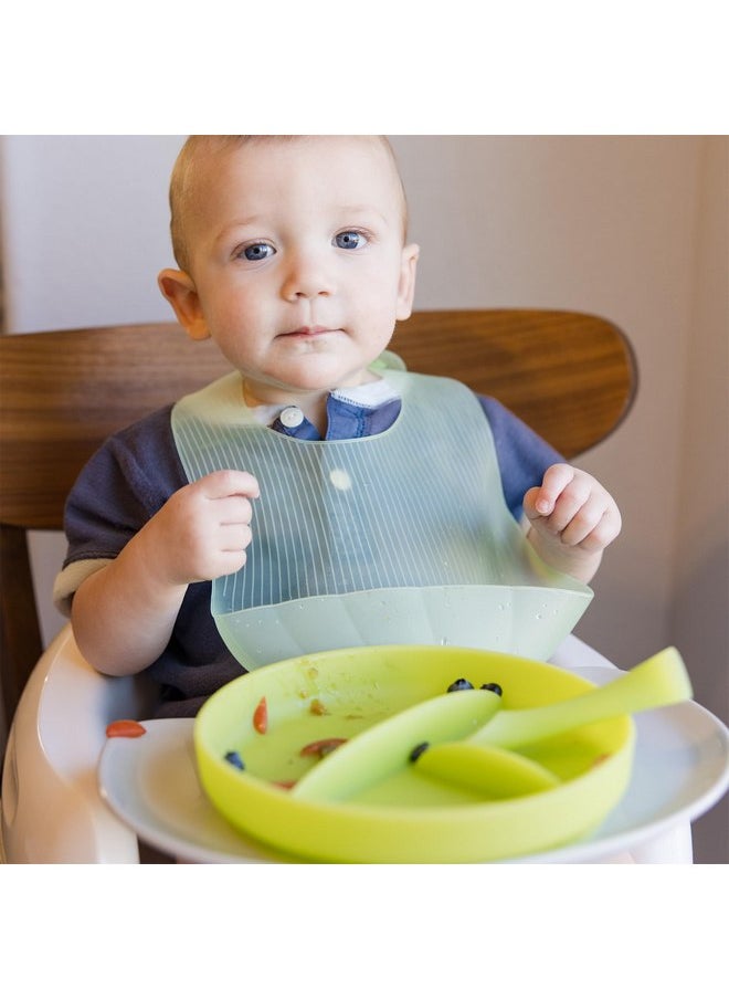 Olababy - Olababy 100% Silicone Suction Plate | Toddler Plates with Suction | Divided Plates for Kids | Self Feeding Baby Essentials | Baby Registry Must Haves | Microwave Dinner Plates (Blueberry) - Image 1