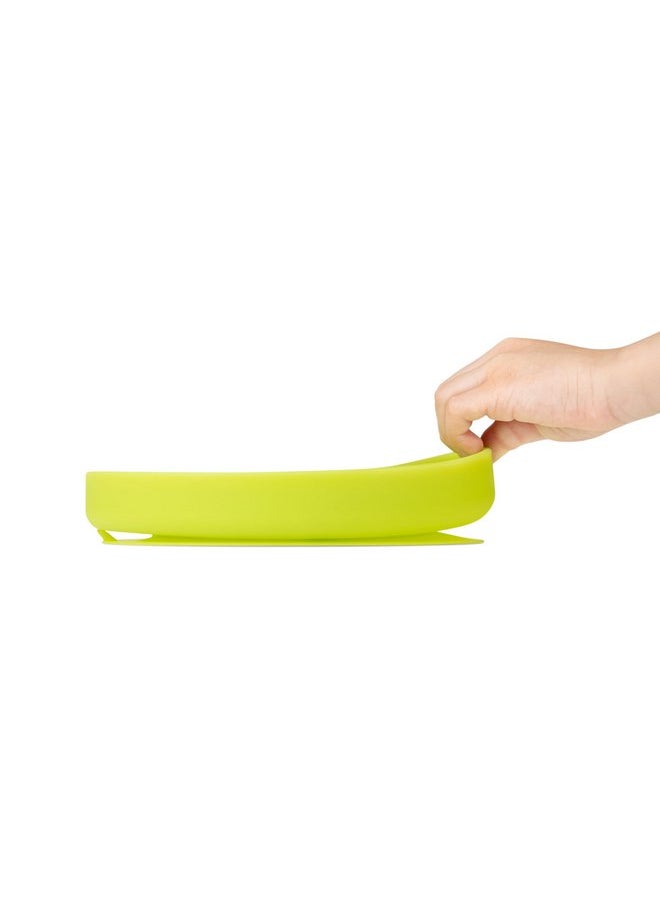 Olababy - Olababy 100% Silicone Suction Plate | Toddler Plates with Suction | Divided Plates for Kids | Self Feeding Baby Essentials | Baby Registry Must Haves | Microwave Dinner Plates (Blueberry) - Image 1