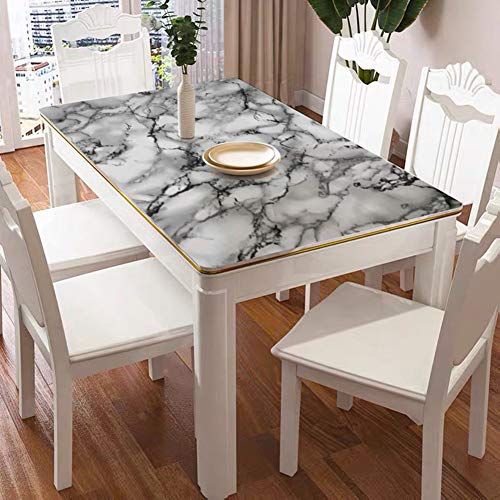 Yancorp 16"x120" White and Black Contact Paper Removable Wallpaper Pull and Stick Countertops Black and White Marble Wallpaper Self-Adhesive Peel and Stick Backsplash (White Black, 16"x120") - Image 3