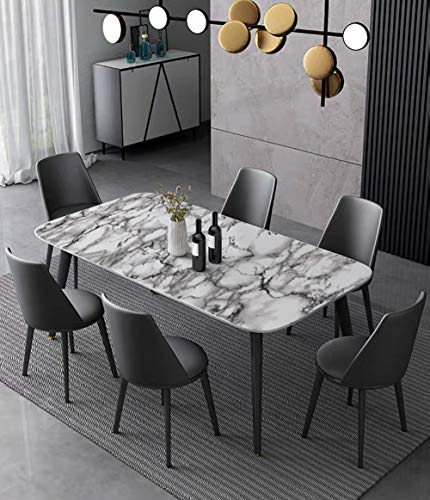 Yancorp 16"x120" White and Black Contact Paper Removable Wallpaper Pull and Stick Countertops Black and White Marble Wallpaper Self-Adhesive Peel and Stick Backsplash (White Black, 16"x120") - Image 5