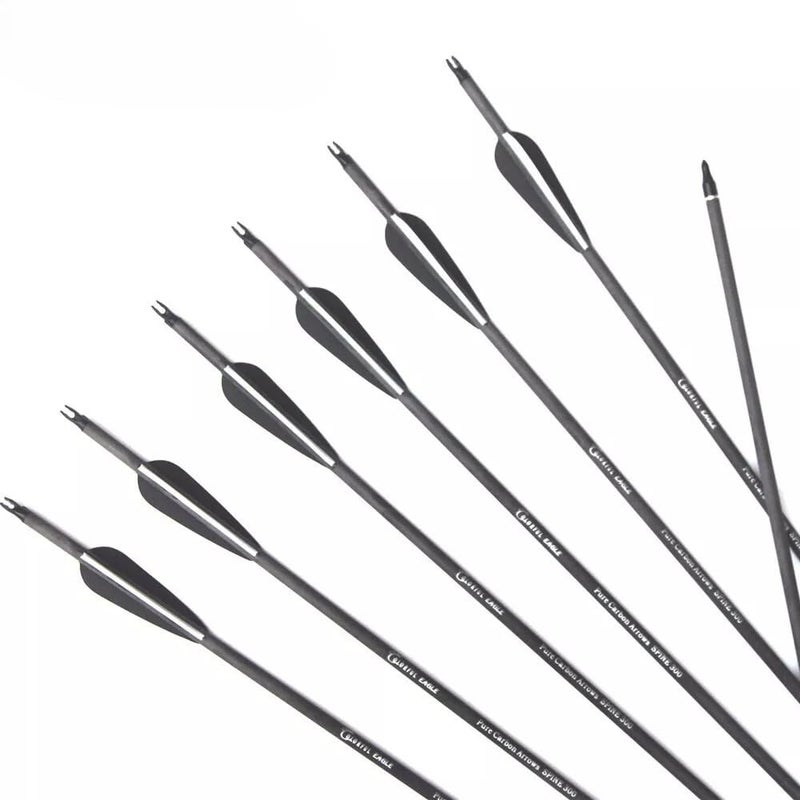 Futaba 30 inch Archery Arrows for Recurve Bow Fiberglass Target Practice (6 pcs) - Black - Image 4