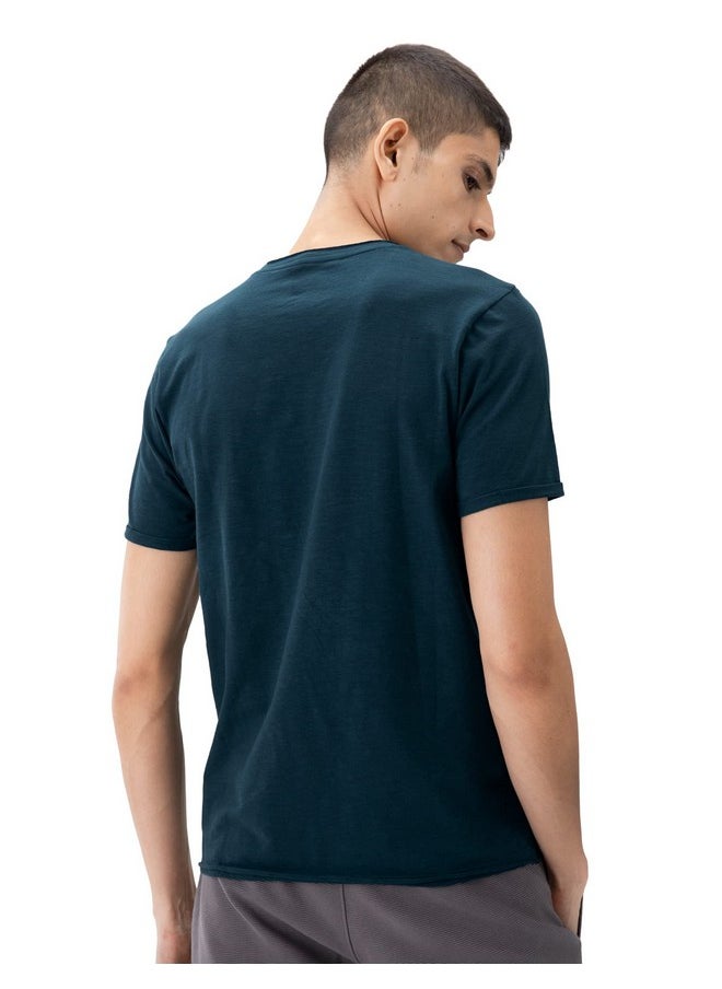 DaMENSCH - DAMENSCH Men’s Slim Fit Cotton-Elastane Blend Half Sleeve Casual T-Shirt | Round Neck T-Shirt - Image 1