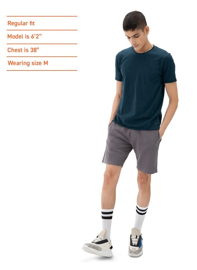 DaMENSCH - DAMENSCH Men’s Slim Fit Cotton-Elastane Blend Half Sleeve Casual T-Shirt | Round Neck T-Shirt - Image 1