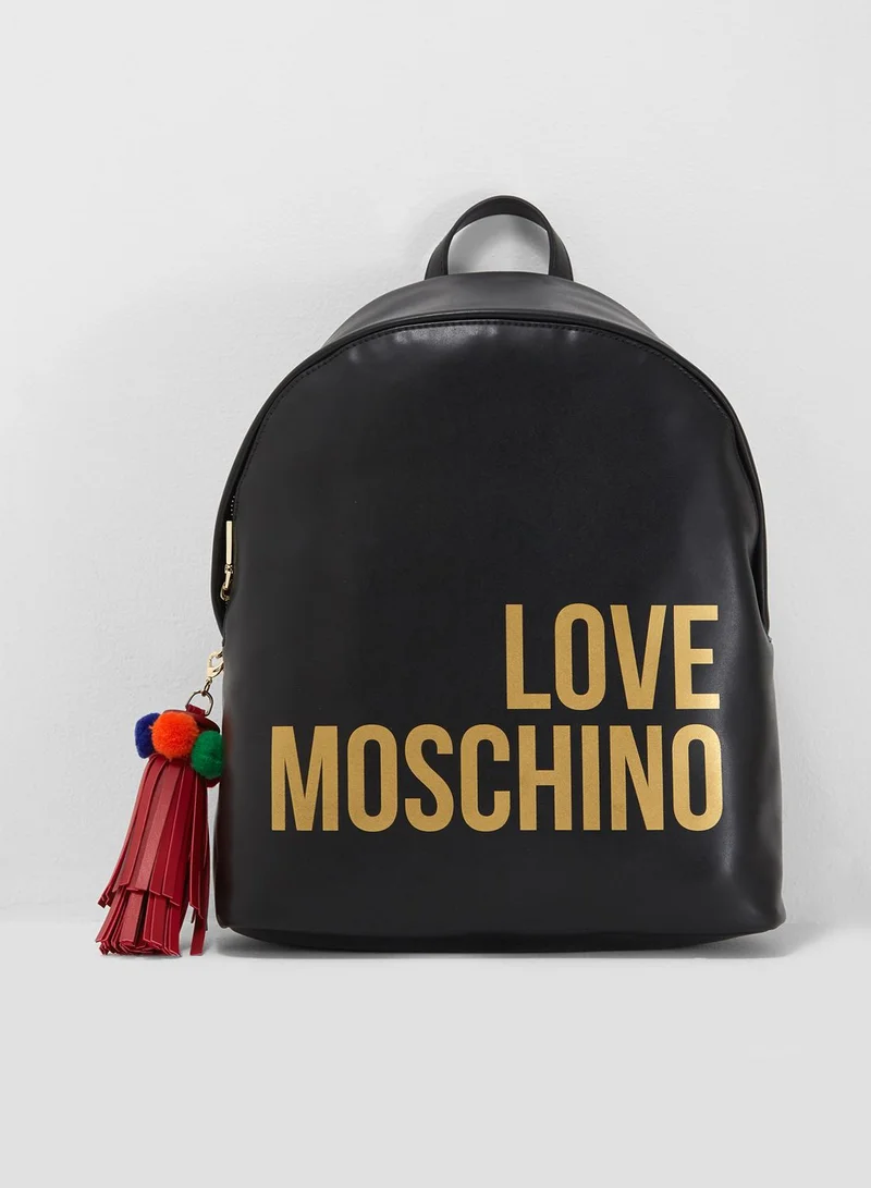 Love Moschino Pom-Pom Backpack