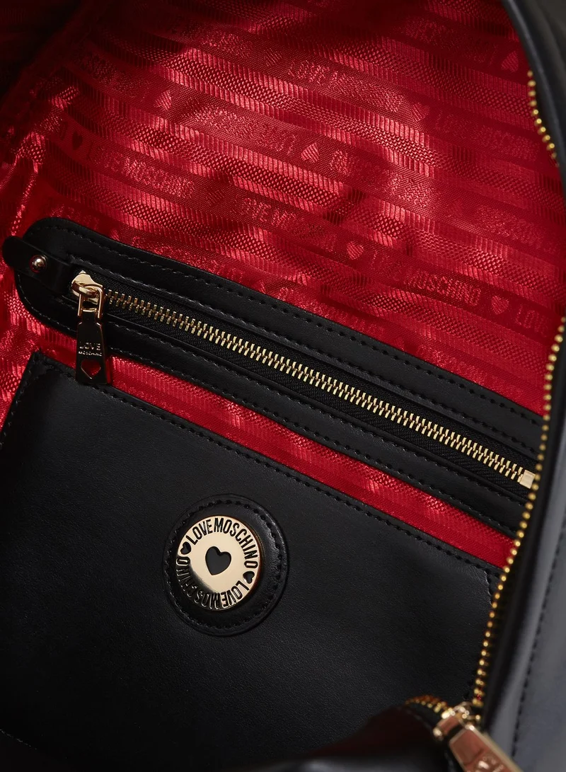 Love Moschino Pom-Pom Backpack