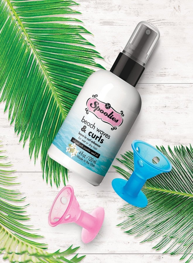 Spoolies Beach Waves & Curls, Leave-in Curl Enhancer - for wet or dry hair treatment, with essential oils. Safe for color-treated hair, Condensed, Made in USA - Image 3