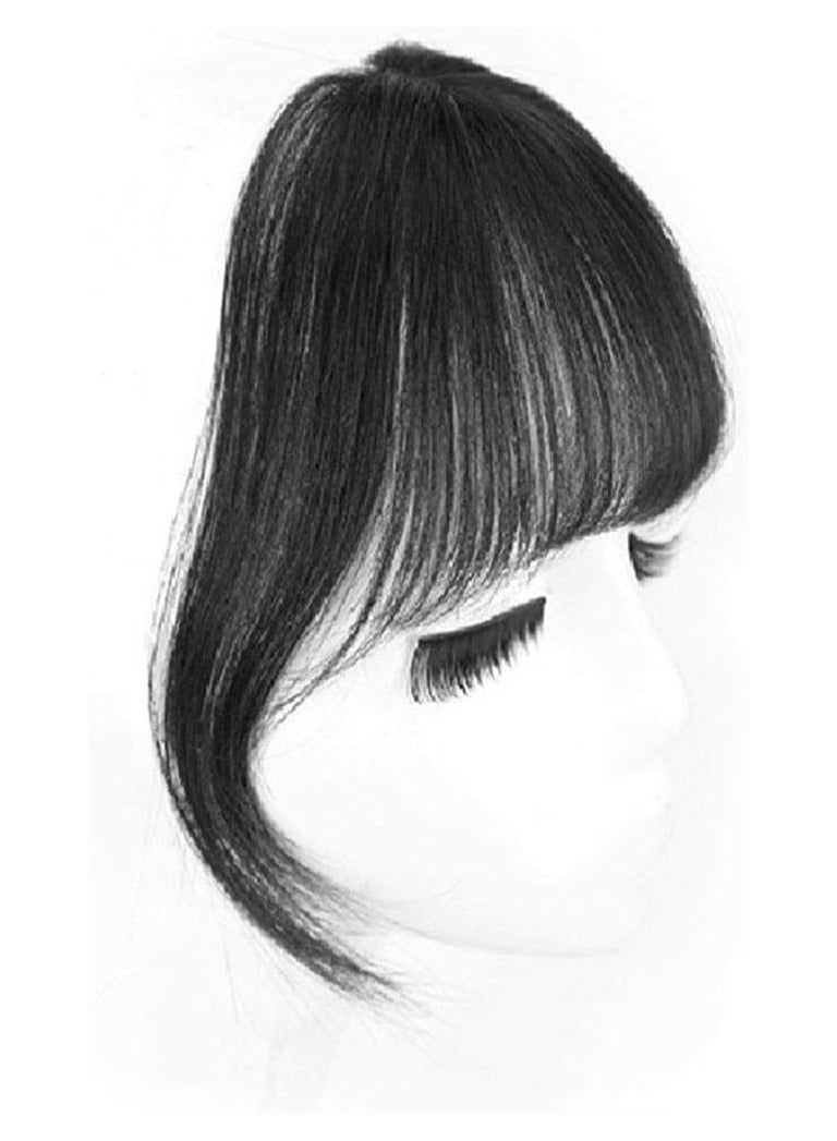 إستيل الانفجارات مشبك الشعر في الانفجارات 100٪ وصلات شعر بشري حقيقي 100٪ الانفجارات Wispy الانفجارات كليب على الانفجارات الهواء للنساء قطع الشعر الانفجارات المنحنية للارتداء اليومي (الانفجارات الفرنسية) - Image 3