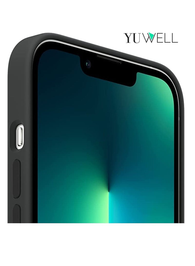 يوويل حافظة لهاتف iPhone 14 Pro من السيليكون المقاوم للصدمات، مقاس 6.1 بوصة، من المطاط الهلامي السائل الناعم لهاتف iPhone 14 Pro من السيليكون باللون الأسود - Image 3