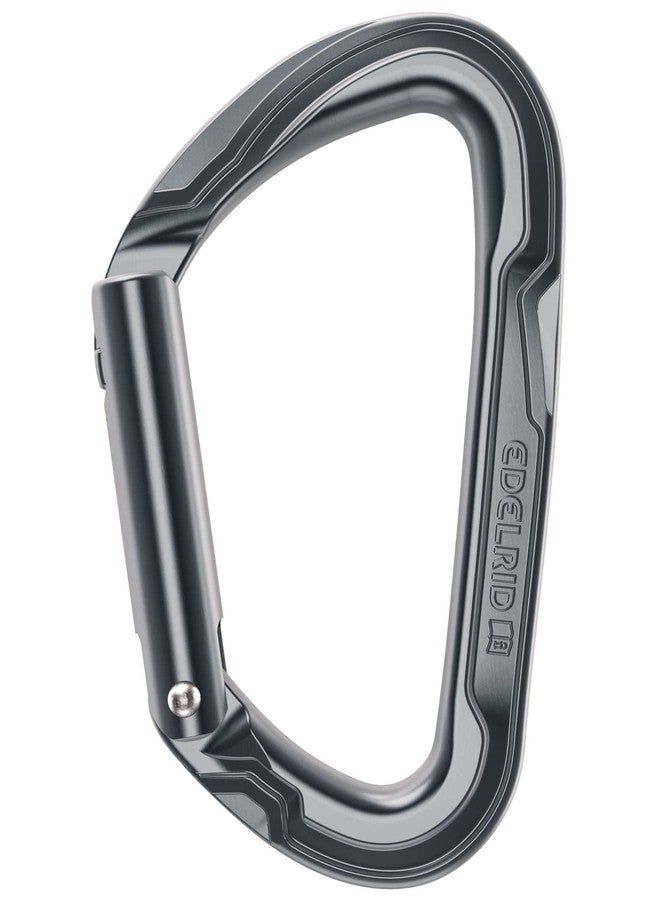 Edelrid Pure Straight 23KN Light Weight Climbing Carabiner, Weight 42G (CE 0082) - Slate - Image 4