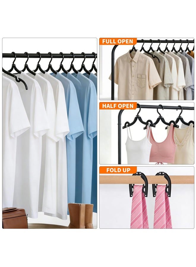 indistar 10Pcs Travel Hangers for Cruise Foldable Hangers - Portable Folding Clothes Hangers Travel Accessories Foldable Clothes Drying Rack Cruise Essentials - Image 4
