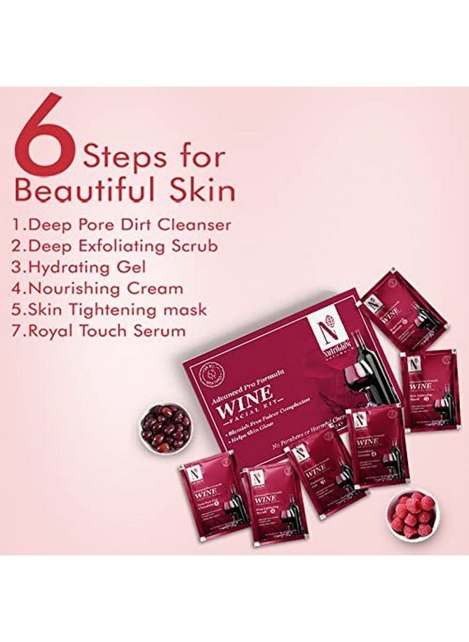 NUTRIGLOW - Natural'S Advanced Pro Formula Wine Facial Cleanup Kit With Goodness Of Red Grape Extracts, Blemish Free, All Type Of Skin Solution For Men & Women, 60 Gm - Image 1