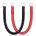 ZONBANG 4 AWG Battery Cable with 516 inch Terminals Copper Battery Inverter Cables for Car RV Automotive Solar 1FT2 Pack - Image 2