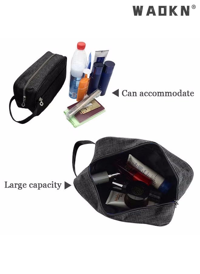 Outdoor Wash Bag Portable Storage Bag Waterproof Clutch Bag Large Capacity Makeup Cosmetic Handbag Packing Organizers for Men Women Travel Business Trip Travel Toiletry Bag Bathroom Bag Black