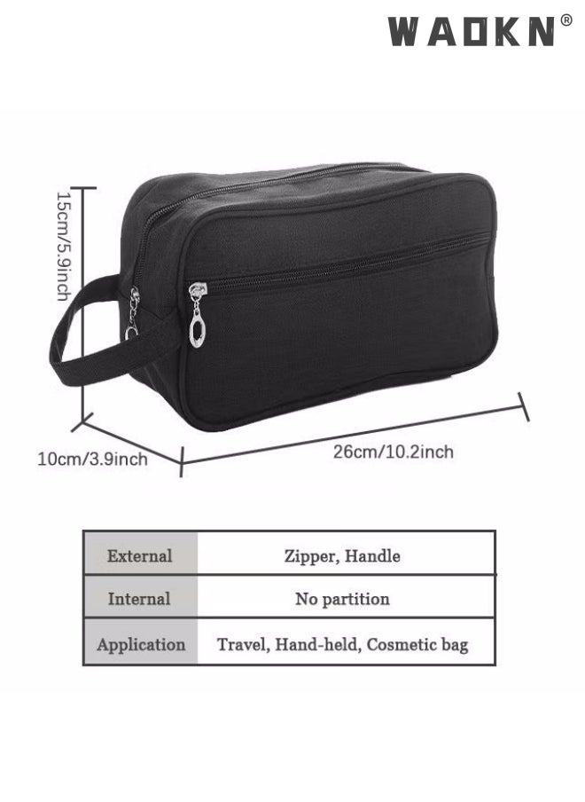 Outdoor Wash Bag Portable Storage Bag Waterproof Clutch Bag Large Capacity Makeup Cosmetic Handbag Packing Organizers for Men Women Travel Business Trip Travel Toiletry Bag Bathroom Bag Black