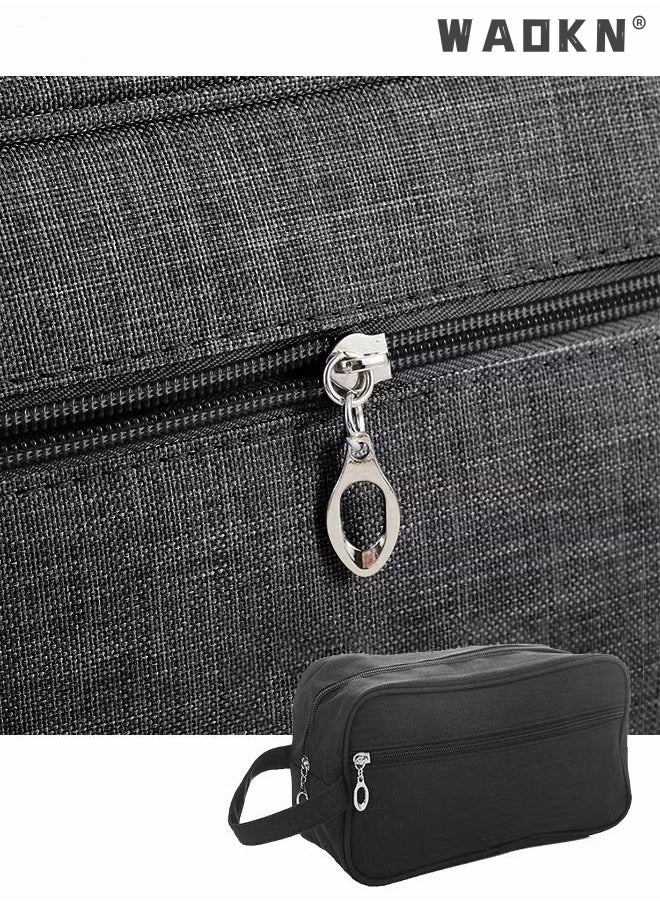 Outdoor Wash Bag Portable Storage Bag Waterproof Clutch Bag Large Capacity Makeup Cosmetic Handbag Packing Organizers for Men Women Travel Business Trip Travel Toiletry Bag Bathroom Bag Black