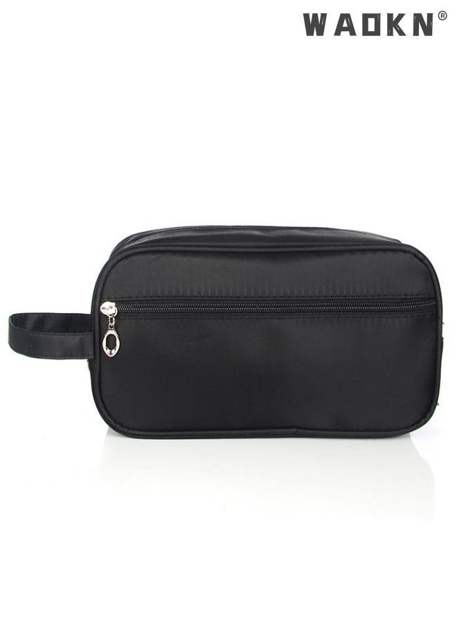 Outdoor Wash Bag Portable Storage Bag Waterproof Clutch Bag Large Capacity Makeup Cosmetic Handbag Packing Organizers for Men Women Travel Business Trip Travel Toiletry Bag Bathroom Bag Black