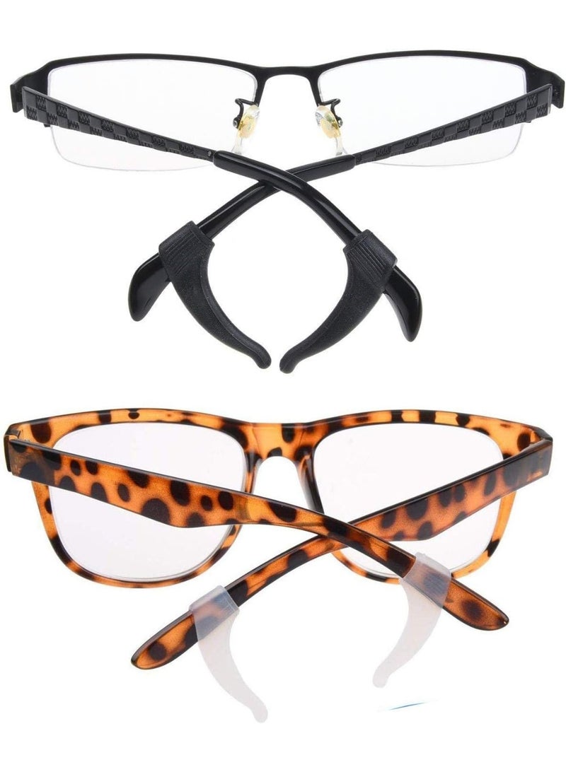 ٤ أزواج من خطافات سيليكون مانعة للانزلاق للنظارات – مثبت طرف الذراع للنظارات للأطفال والكبار – طقم تثبيت للنظارات الرياضية