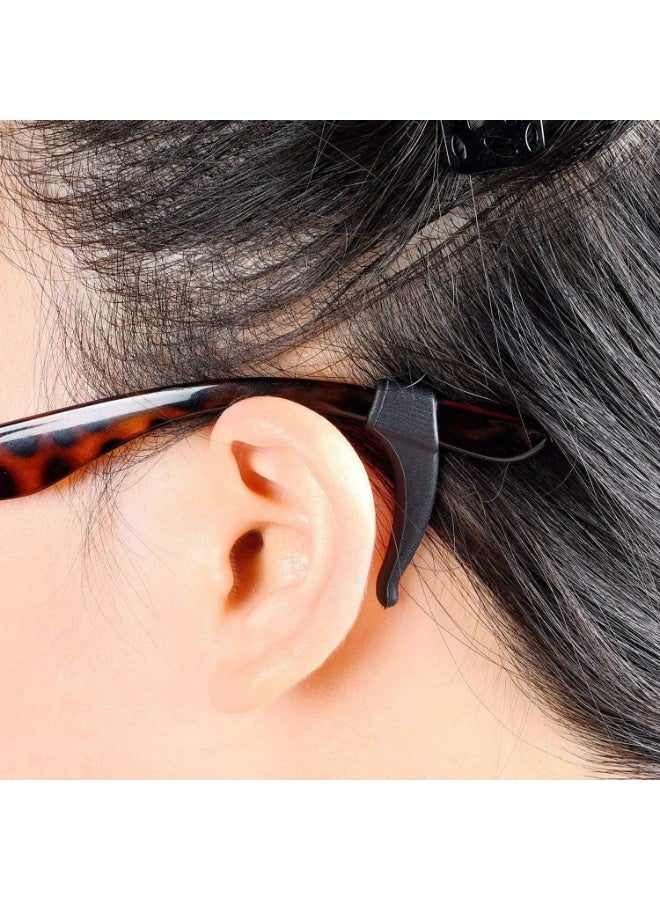 ٤ أزواج من خطافات سيليكون مانعة للانزلاق للنظارات – مثبت طرف الذراع للنظارات للأطفال والكبار – طقم تثبيت للنظارات الرياضية