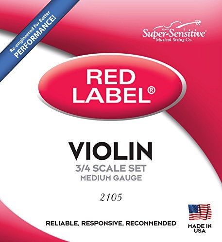 Super Sensitive Steelcore 3/4 Violin Strings: Set, 2105 - Image 3
