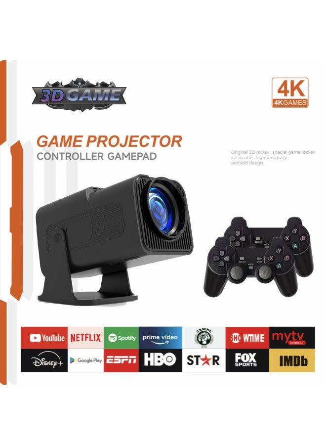 جهاز عرض X10plus وحدة ألعاب فيديو منزلية دقة 4K مع مقبض تحكم جهاز عرض Hy300 جهاز عرض ألعاب دقة 720P - Image 1