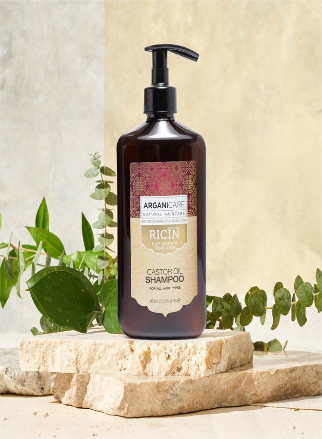Arganicare | Duo Shampoo + Conditioner | Castor | Growth Accelerator | Gently Cleans & Moisturizes Hair | All hair types | 13.53 fl oz + 13.53 fl oz - Image 2