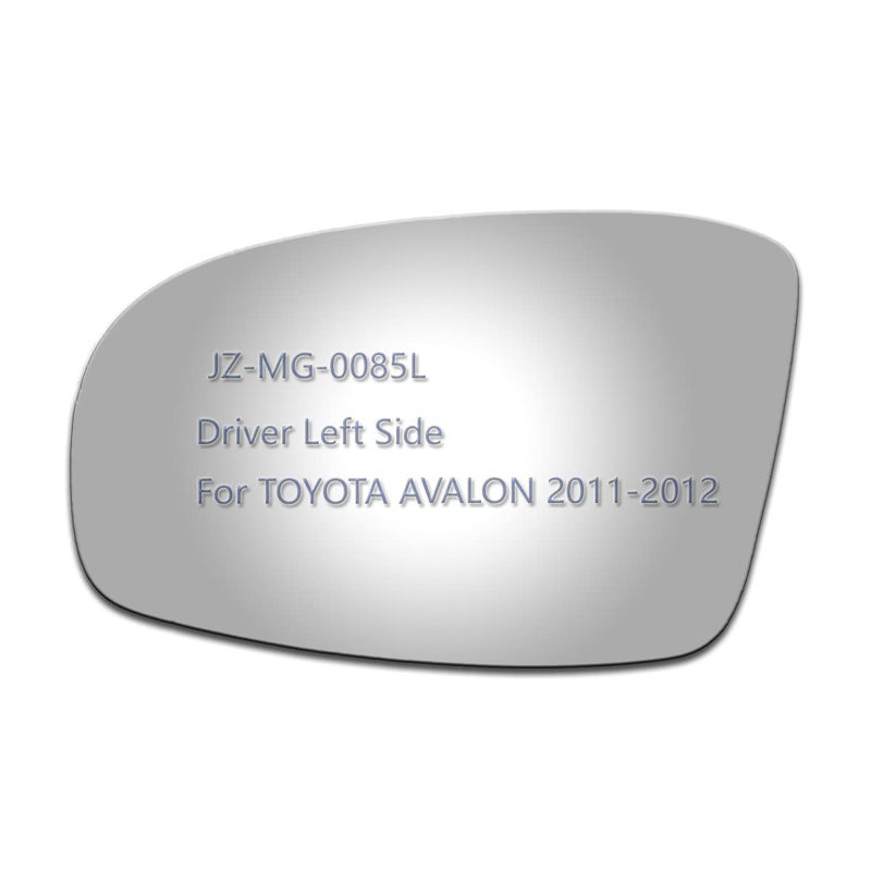 JZSUPER Mirror Glass fit for 2011 2012 TOYOTA AVALON Replacement Driver Side Flat Glass Non Towing Mirror Glass Non Heated