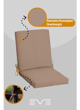 Eve Tekstil Garden - Living Room - Balcony Backrest Zippered Connectable Washable Chair Cushion 6 Pieces  - Image 3