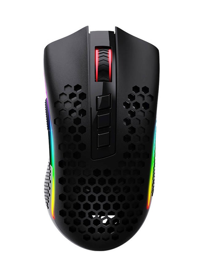 REDRAGON M808-KS Storm Pro Dual Mode RGB Gaming Mouse, Wired & Wireless Connectivity, Honeycomb Shell, Pixart 3335 Pro Sensor, Up to 16000 DPI, 2.4GHz & USB-C Cable Interface, Black - Image 1