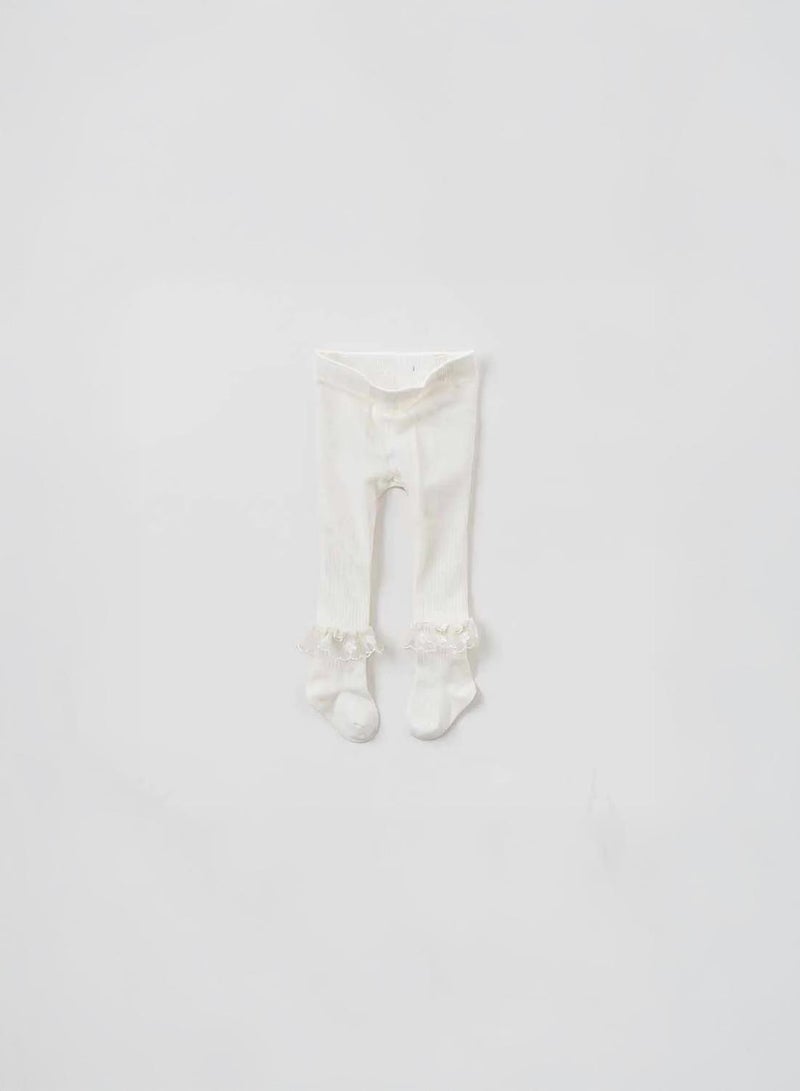 Dave & Bella Ruffle cotton tights - Image 1