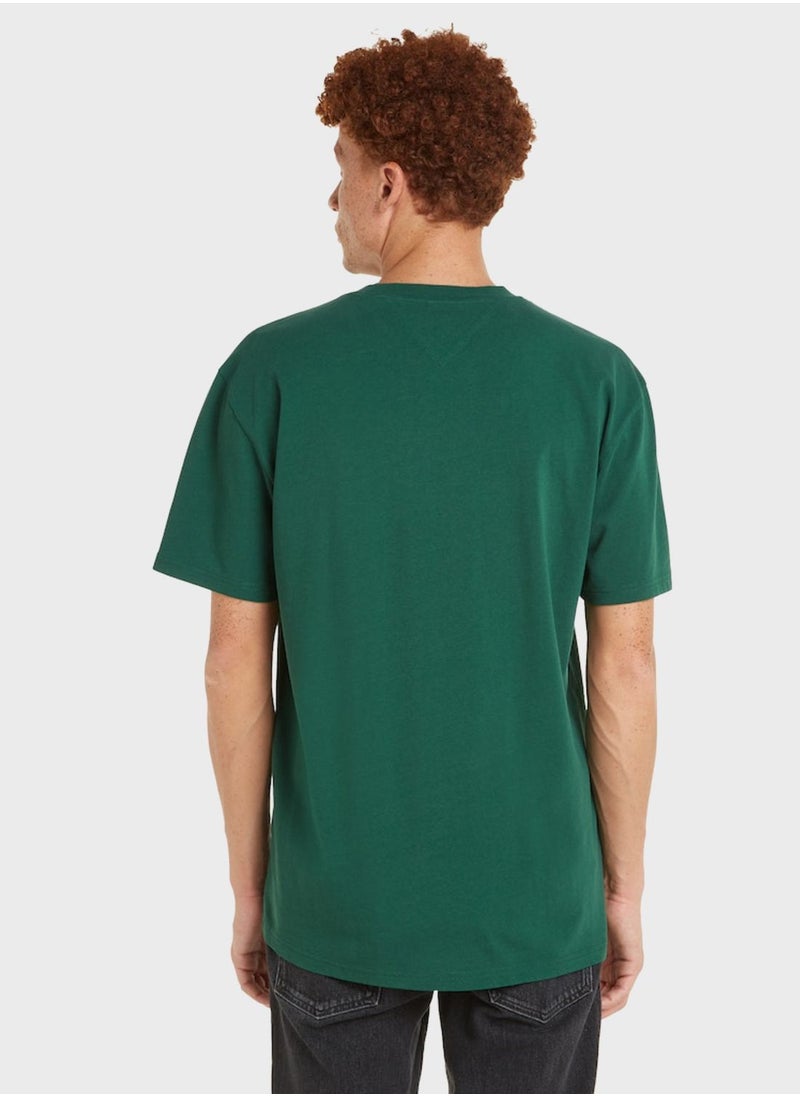 TOMMY JEANS - Logo Crew Neck T-Shirt - Image 1