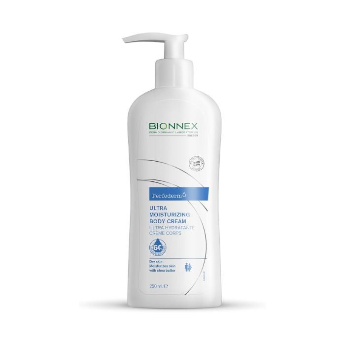 Bionnex Perfederm Moisturizing Body Cream for Dry and Atopic Skin, Deep Hydration with Shea Butter, 250ml