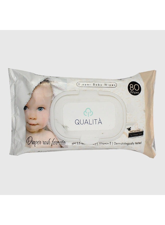 كواليتا مناديل مبللة للأطفال زنك لطفح الحفاض 80 قطعة - Image 1