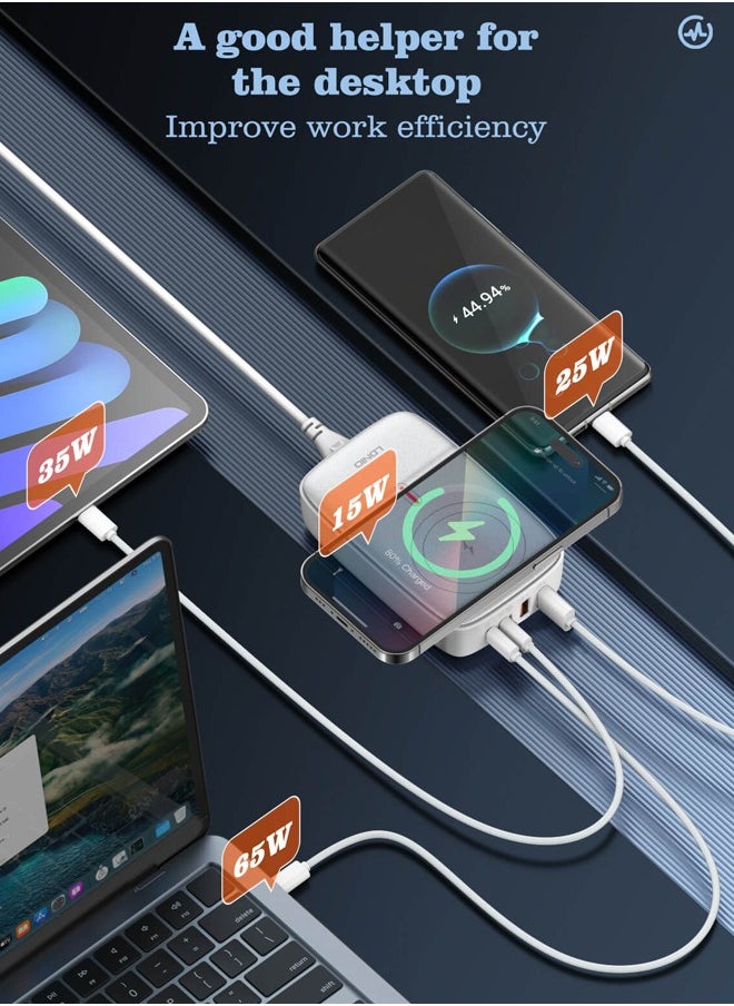 140W Wireless Charging With 2 USB-C 2 USB-A Multiport Desktop Wireless Charging Adapter White - pzsku/Z8717673EADBA88CE1D2BZ/45/_/1739961081/8940c9c0-df99-4275-863f-e23642c6e2a0