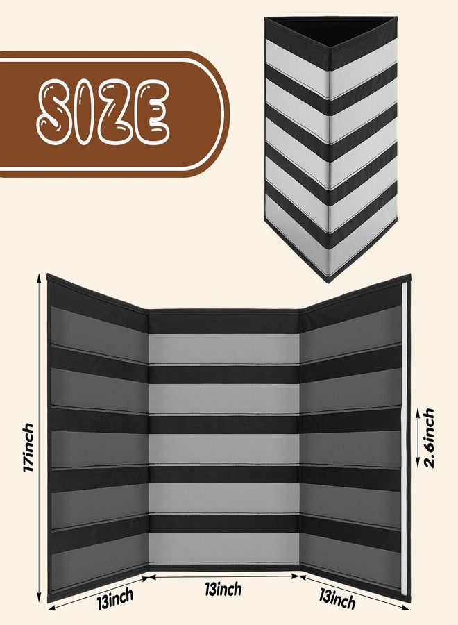 Faccito 5 Layers and 3 Sides Portable Sticker Display Stand for Big 4'' Stickers, No Assembly Required Sticker Display for Vendor Events, Small Business Supplier Events Black - Image 2