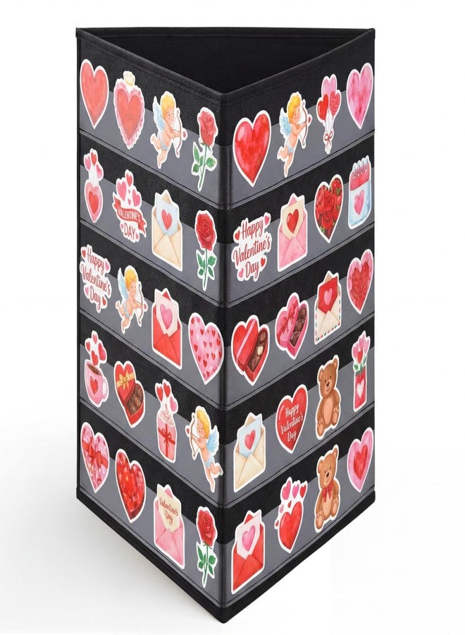 Faccito 5 Layers and 3 Sides Portable Sticker Display Stand for Big 4'' Stickers, No Assembly Required Sticker Display for Vendor Events, Small Business Supplier Events Black - Image 1