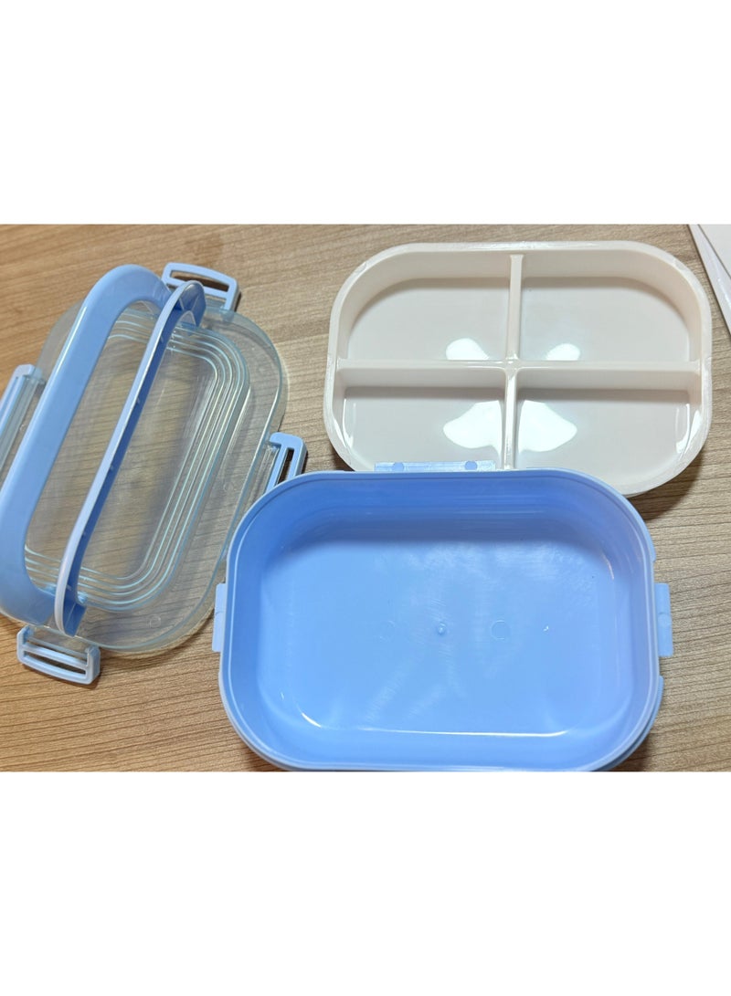 لانش بوكس محمول 3 قطع محكم الغلق – خفيف وسهل الحمل للطعام - Image 2
