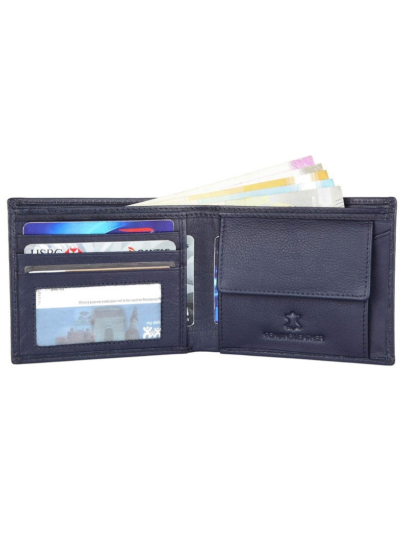 NAPA HIDE Leather Wallet for Men I Handcrafted I Credit/Debit Card Slots I 2 Currency Compartments I 2 Secret Compartments - Image 3