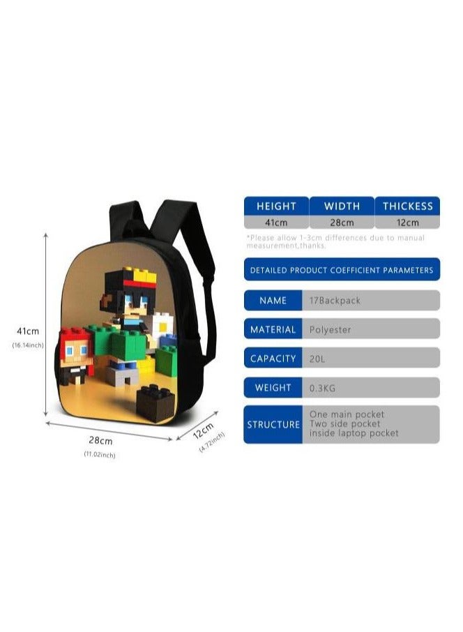 Cartoon style universal three-piece schoolbag - 454  - Image 3