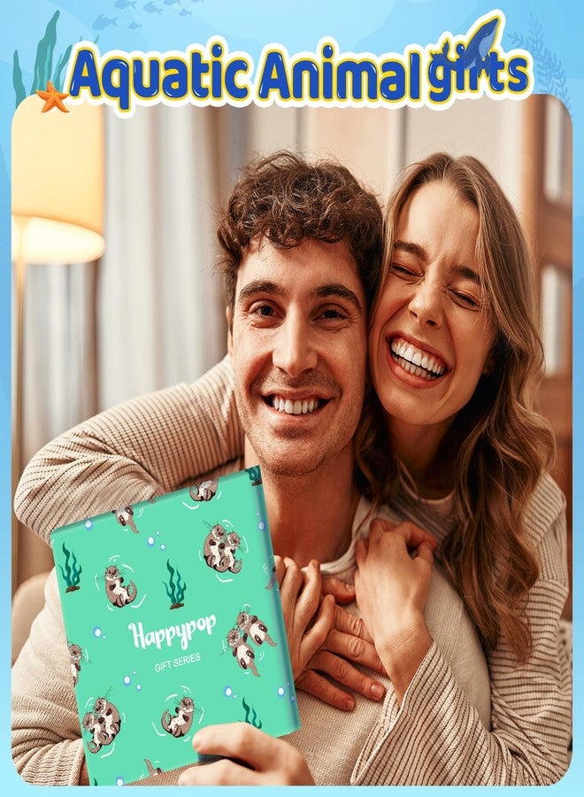 Happy Pop HAPPYPOP Otter Gifts for Women Men - Sea Otter Socks for Teens, Ocean Gifts Ocean Socks - Image 4