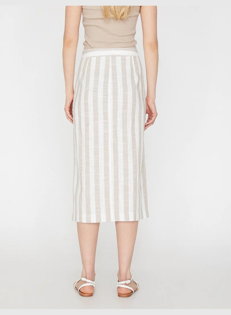 KOTON Button Detailed Skirt