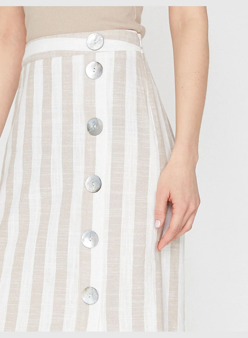 KOTON Button Detailed Skirt