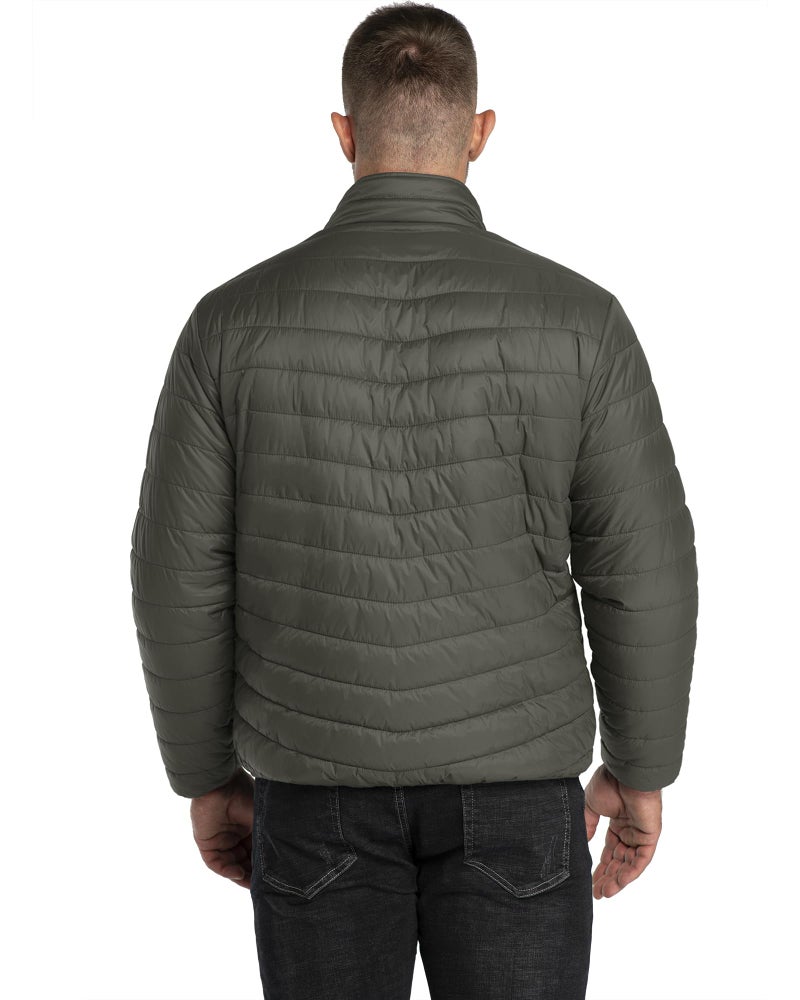 33,000ft Men's Lightweight Packable Insulated Puffer Winter Jacket, Water-Resistant Warm Quilted Puffy Coat - Image 2