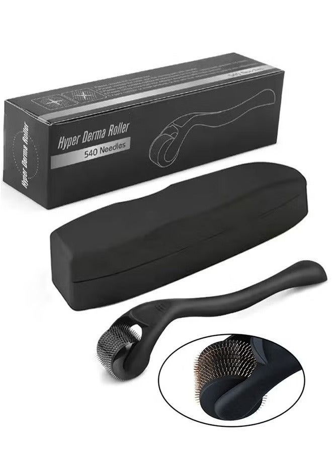 ACECOAT Beard Roller 0.5 mm - 540 Titanium Real Needles for Ultra Beard Growth - More Beard Growth with Beard Roller Beard Roller Face Roller Derma Roller - Microneedle Tool(English Packaging) - Image 1